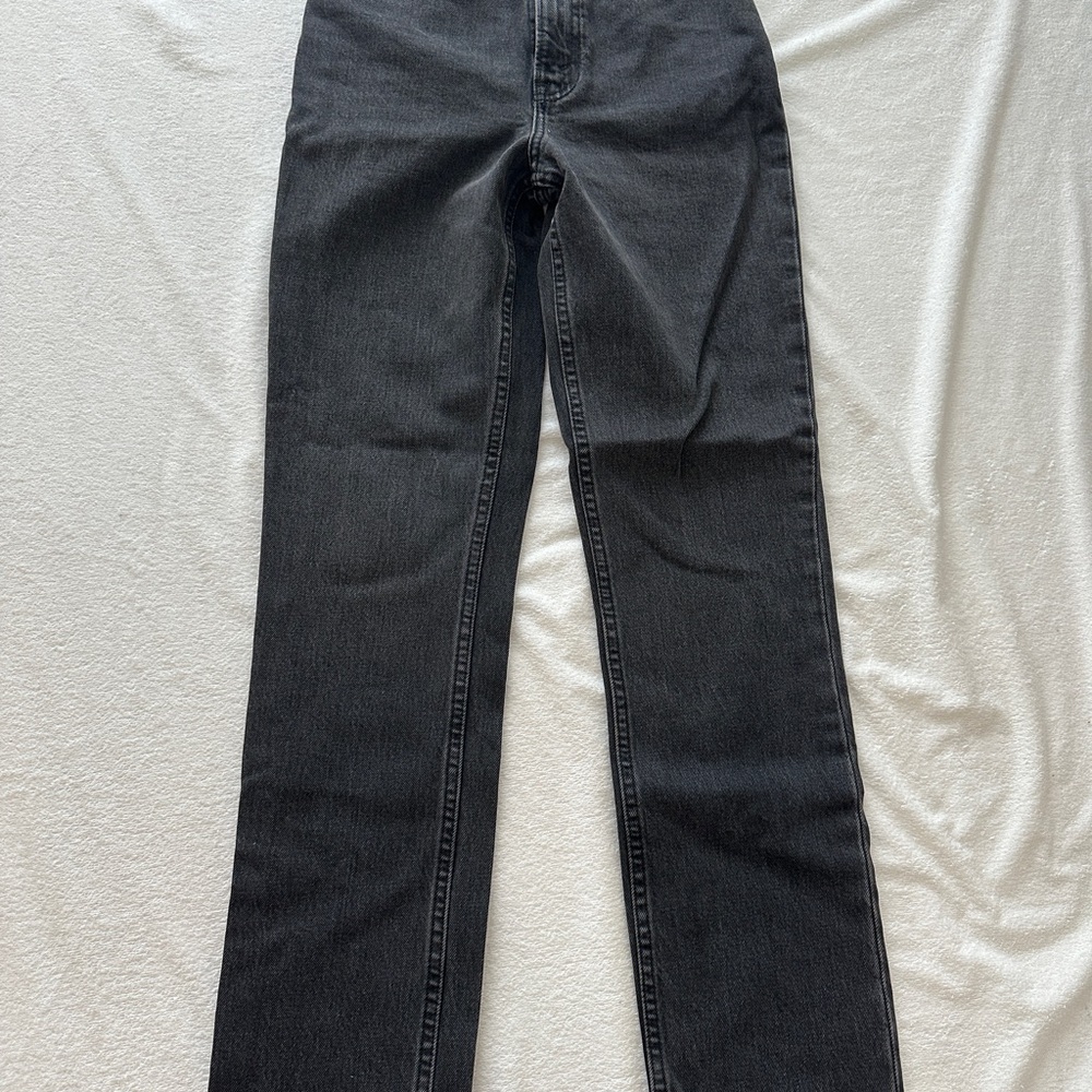 90s Straight Black Denim Jeans